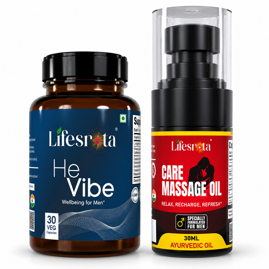He Vibe & Care Massage oil Combo