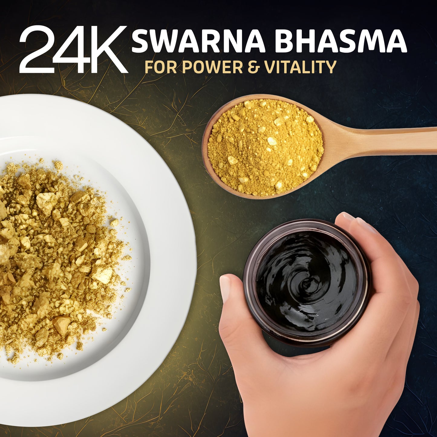 Shilajit Resin With 24K Gold Dust