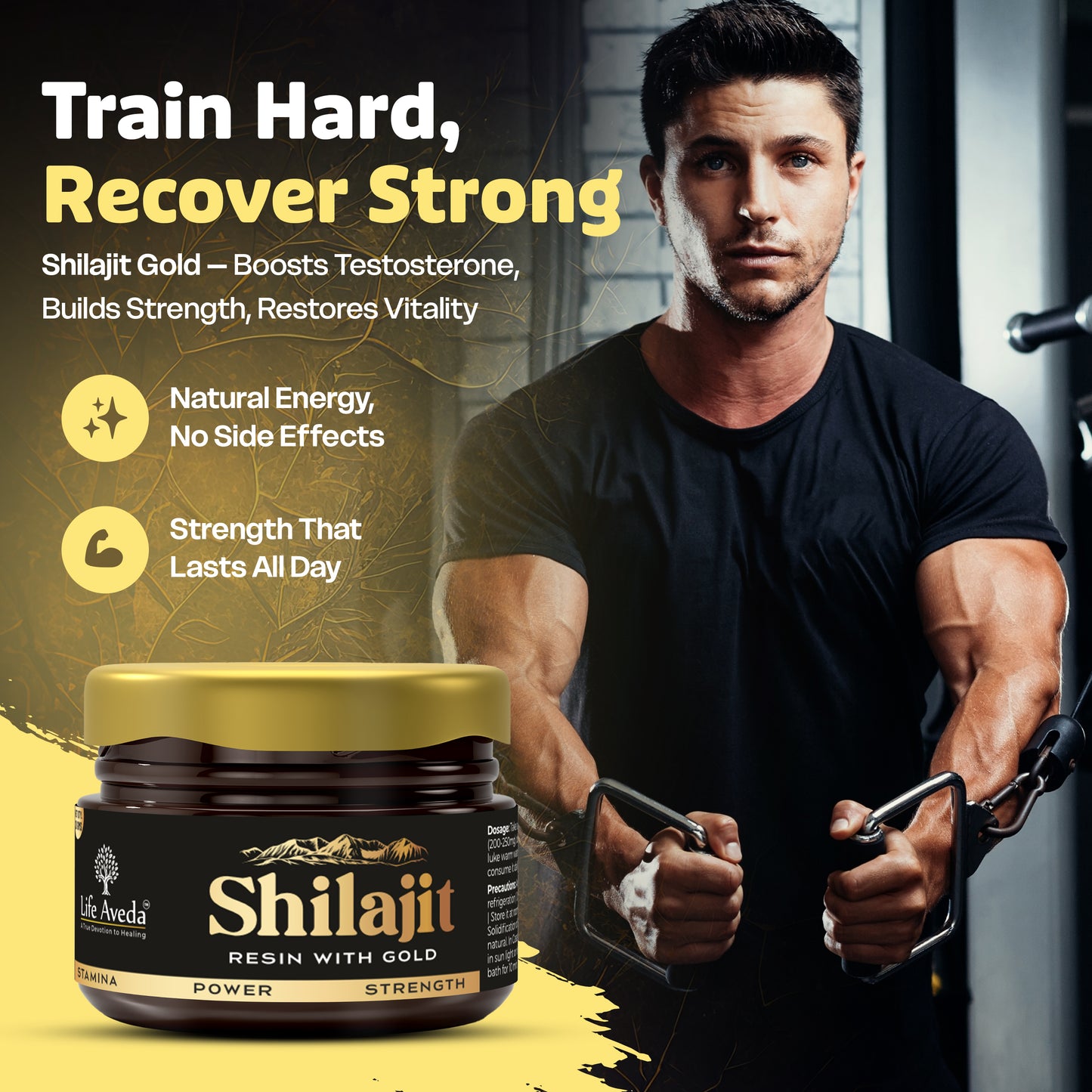 Shilajit Resin With 24K Gold Dust