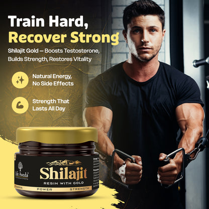 Shilajit Resin With 24K Gold Dust