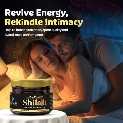 Shilajit Resin With 24K Gold Dust